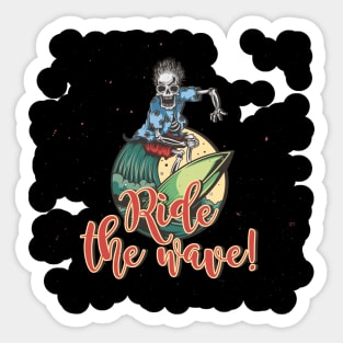 Ride the Wave Sticker